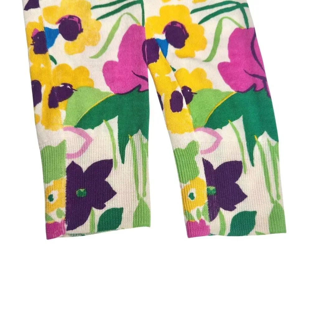 J. Crew | Women | Margot Floral Garden Merino Wool Crew Neck Sweater | Small